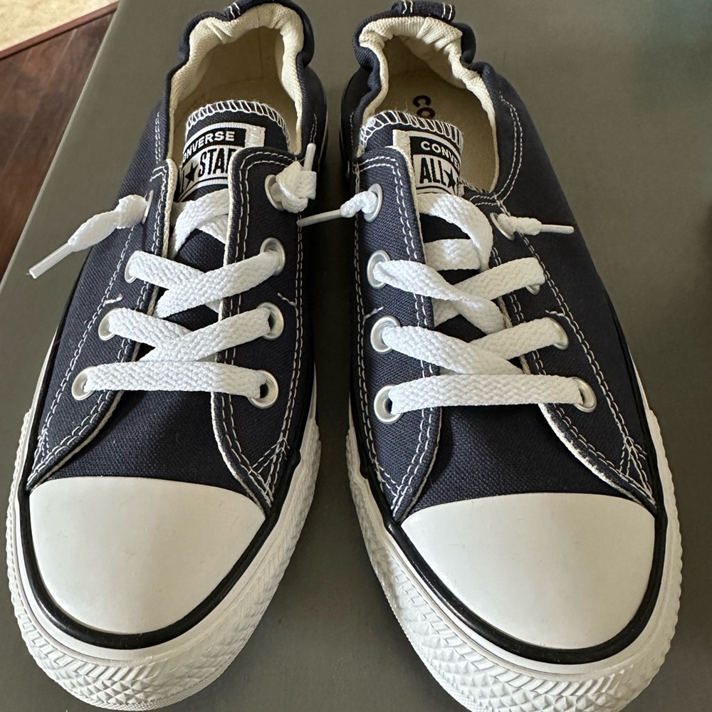 Converse all star navy shoes sneakers size 9 new